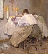 Robert Reid Her First Born oil